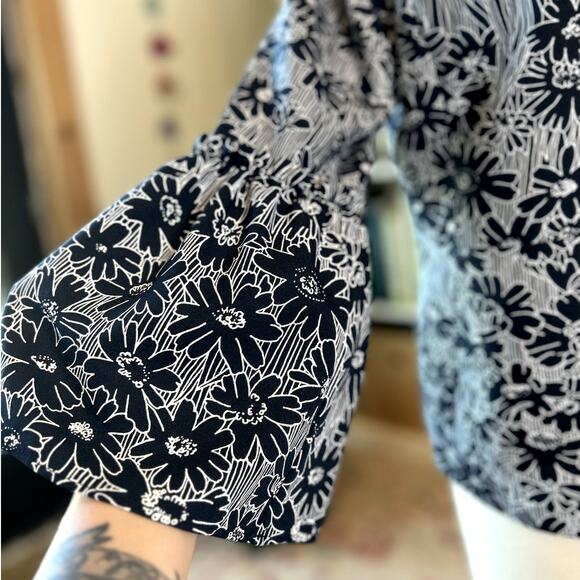 BANANA REPUBLIC Fashion Bell Sleeve Blazer Size 8 Preppy Business Casual Office - Picture 6 of 13